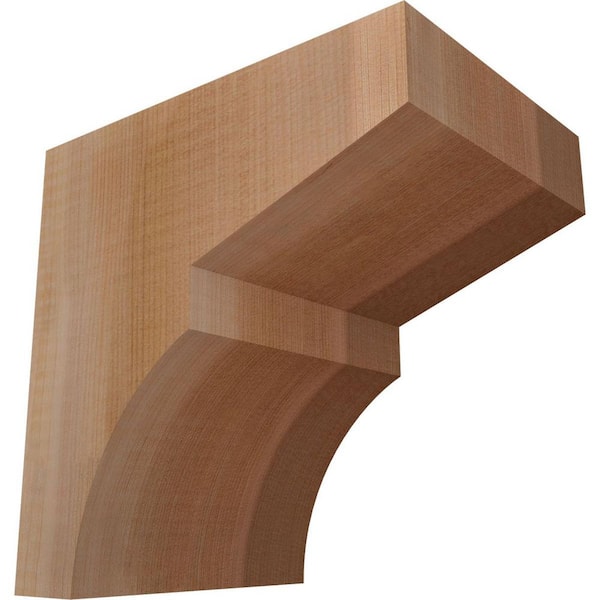 Ekena Millwork 5-1/2 in. x 8 in. x 8 in. Western Red Cedar Monterey Smooth Corbel