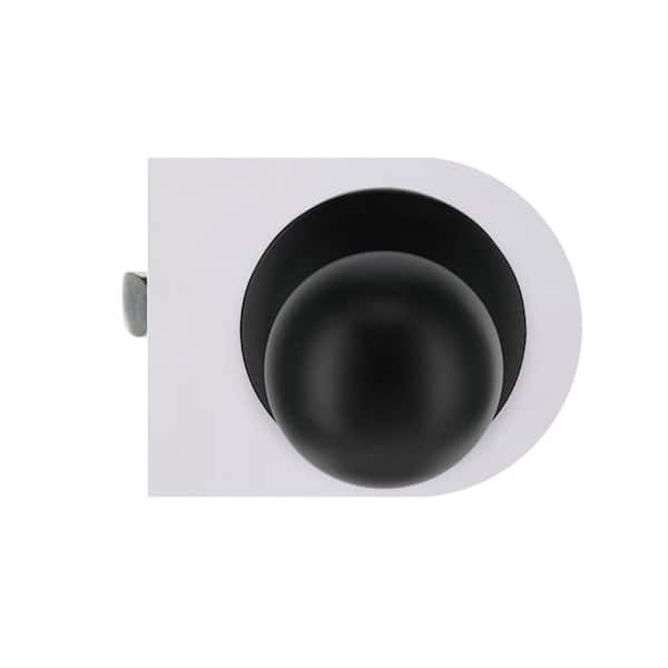 Defiant - Saturn Matte Black Hall/Closet Door Knob (4-Pack)