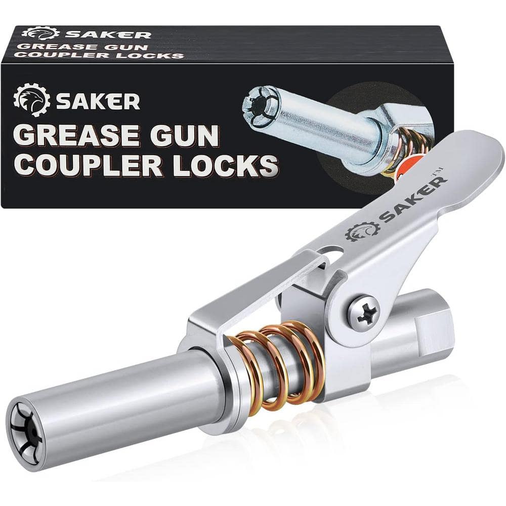 Quick Release Locking Grease Gun Coupler(Upgrade Version)