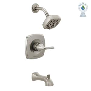 Parkwood 1-Handle Wall-Mount Tub and Shower Faucet Trim Kit in Brushed Nickel (Valve not Included)