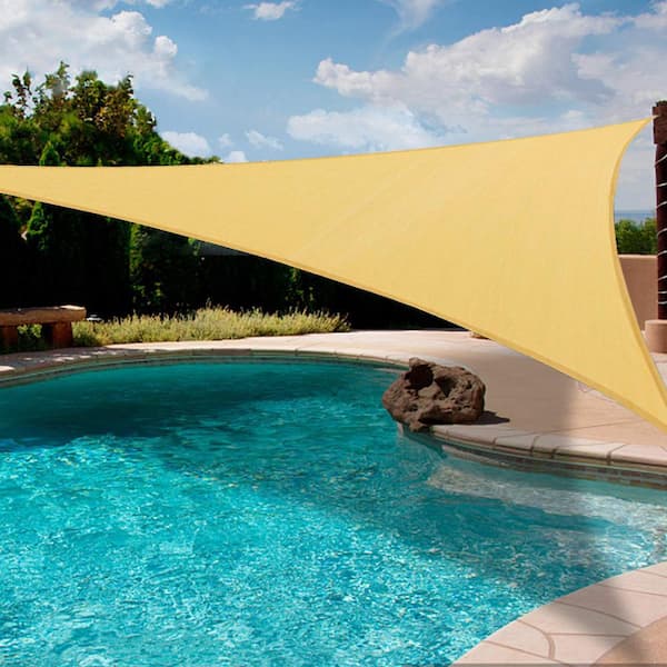 185 GSM Right Triangle UV Block Sun Shade Sail for Yard and Swimming Pool etc.