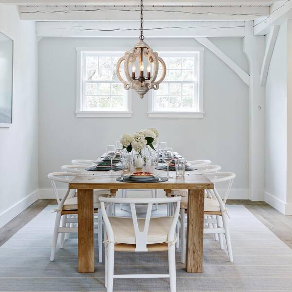 Lnc Wood Caged Chandelier 3 Light Lantern Brown Round Candlestick Farmhouse Island Pendant Rustic 7jvj3qhd14141u7 Lnc Wood Caged Chandelier 3 Light, Ikea Hanging Candle Chandelier Non Electric
