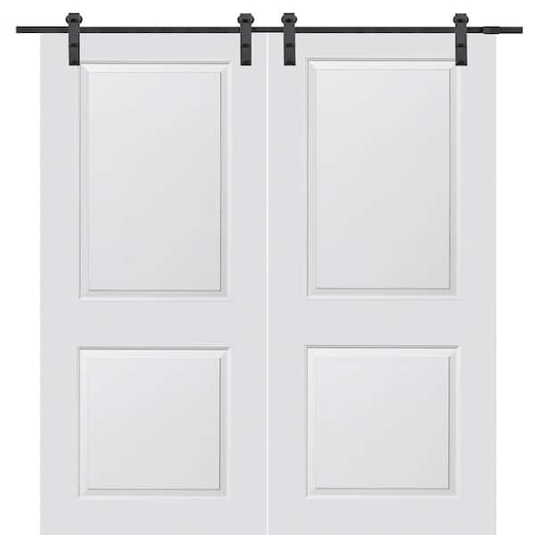 MMI DOOR 60 in. x 80 in. Primed Molded MDF Carrara Sliding Barn Door with Hardware Kit