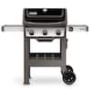 Spirit II E-310 3-Burner Propane Gas Grill in Black