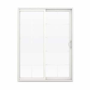 JELD-WEN 60 in. x 80 in. V-2500 White Vinyl Right-Hand 10 Lite Sliding ...