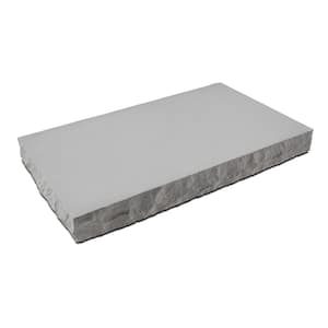 24 in W x 12 in. D x 2.25 in. H Indiana Limestone Concrete Seat Wall Cap 3 Chiseled Edges (3-pack)