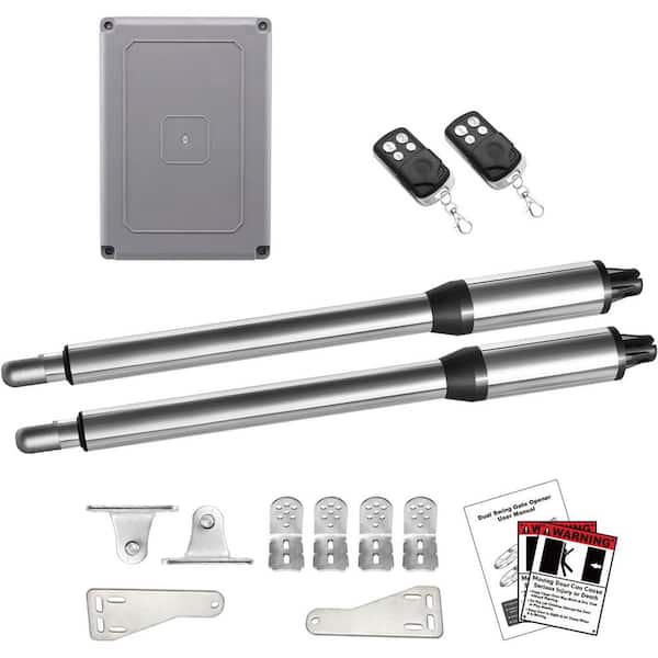 Unbranded Solar Sliding Gate Opener Automatic Chain Drive Motor with WiFi Control Backup Battery IR Sensor 2 Remotes