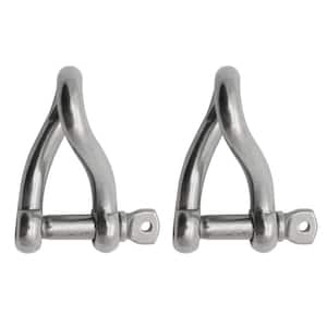 BoatTector Stainless Steel Twist Shackle - 1/2", 2-Pack