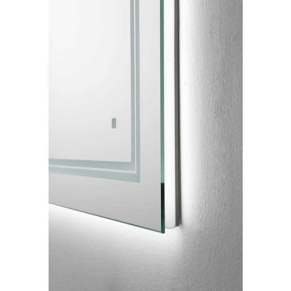 Soho Sleek 60"x30" LED Bathroom Mirror with Ambient Backlit & Defogger