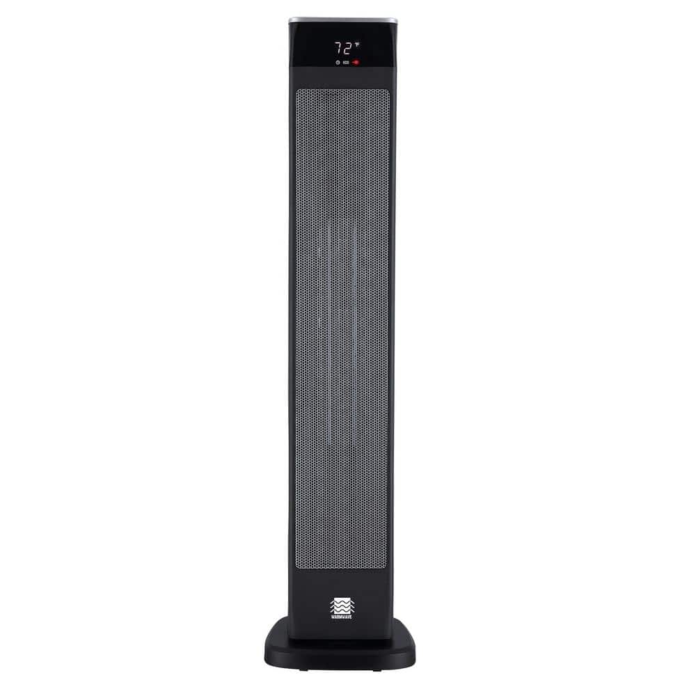 Deluxe Digital 30 in. Ceramic Oscillating Tower Heater with Remote Control
