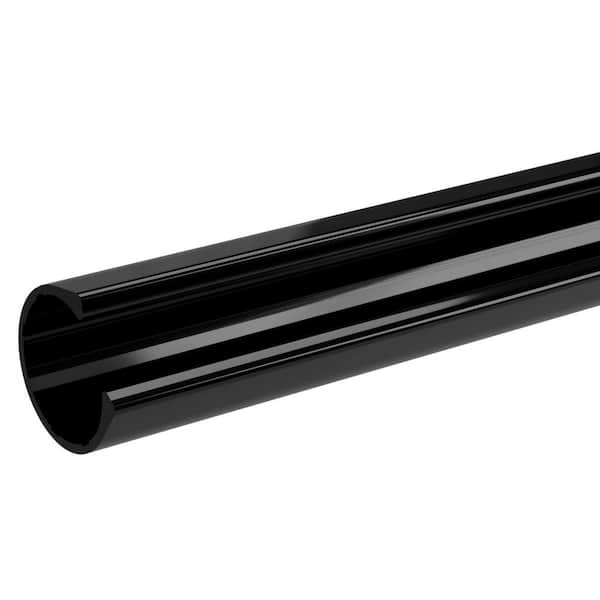 Formufit 1 in. x 40 in. Black Pipe Clamp Schedule 40 Rigid PVC Material Clip  (2-Pack) P001CLP-BK-40x2 - The Home Depot