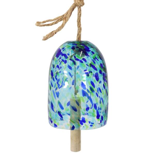 Sunnydaze Decor Sunnydaze Natural Melody Glass Wind Chime Turquoise