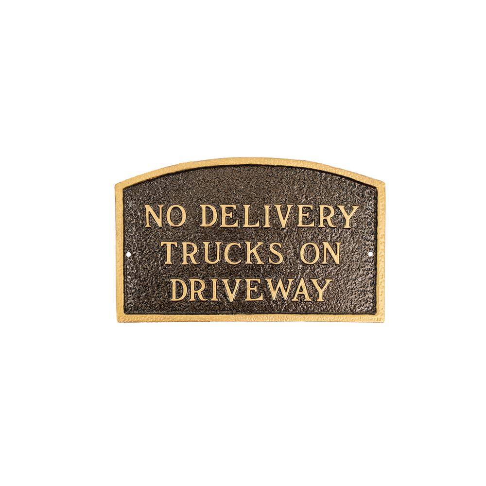 thumbnail image 2 of Vertical Aluminum Sign – 'No Delivery Trucks Beyond This Point' – Multiple Sizes 2 of 5