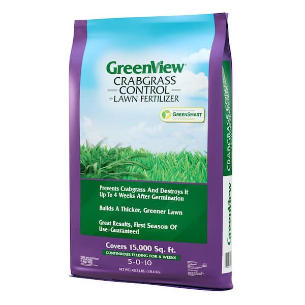 GreenView 40.5 lbs. Crabgrass Control Plus Lawn Fertilizer, Covers GreenView 40.5 lbs. Crabgrass Control Plus Lawn Fertilizer, Covers