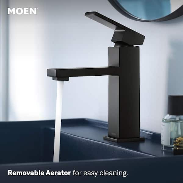 MOEN Revyl Single Hole Single Handle Bathroom Faucet in Matte