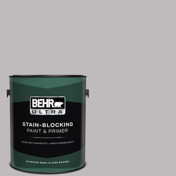 BEHR ULTRA 1 gal. #PPU16-11 Grape Creme Semi-Gloss Enamel Exterior Paint & Primer