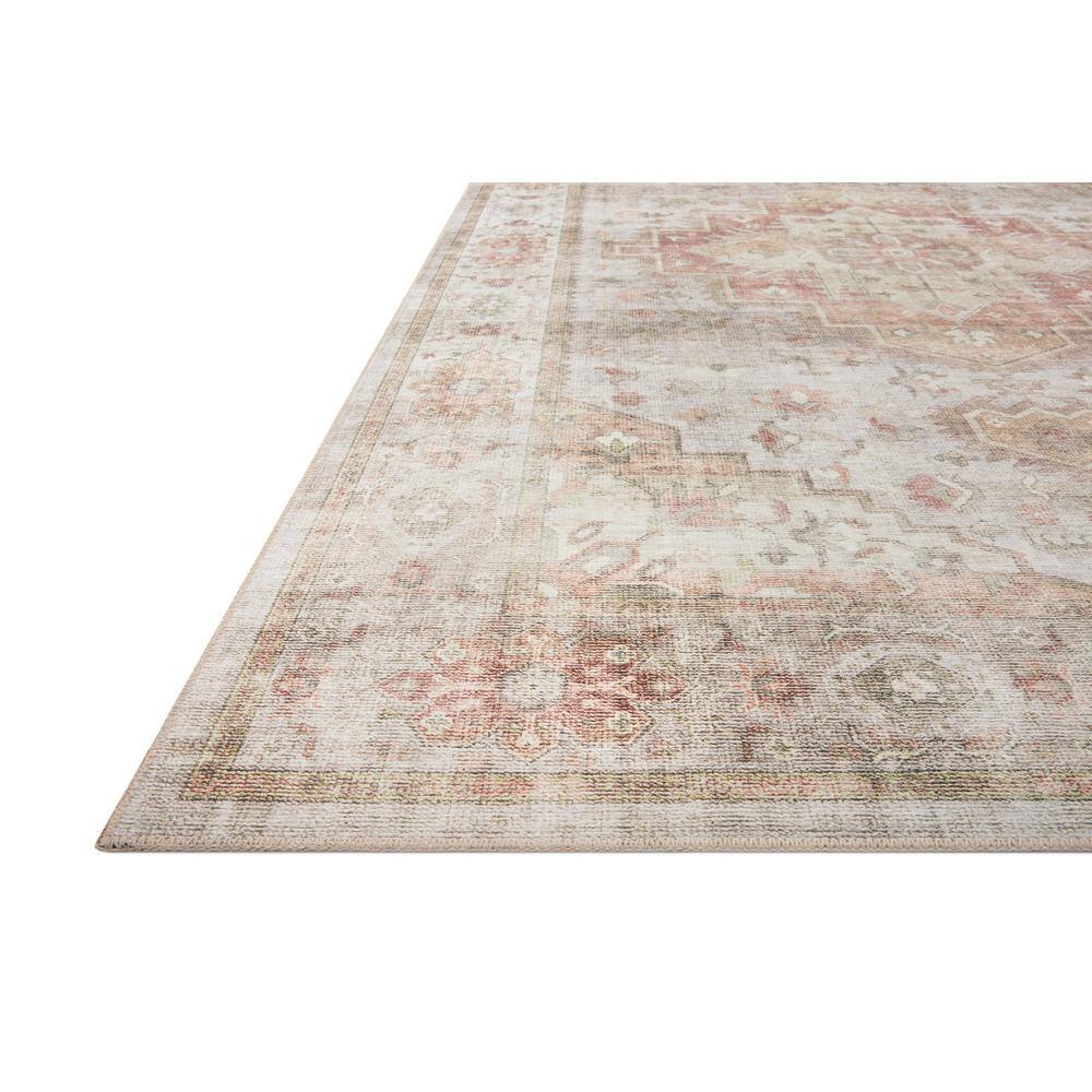 Elegant Sage Medallion 90" Round Wool-Blend Easy-Care Rug