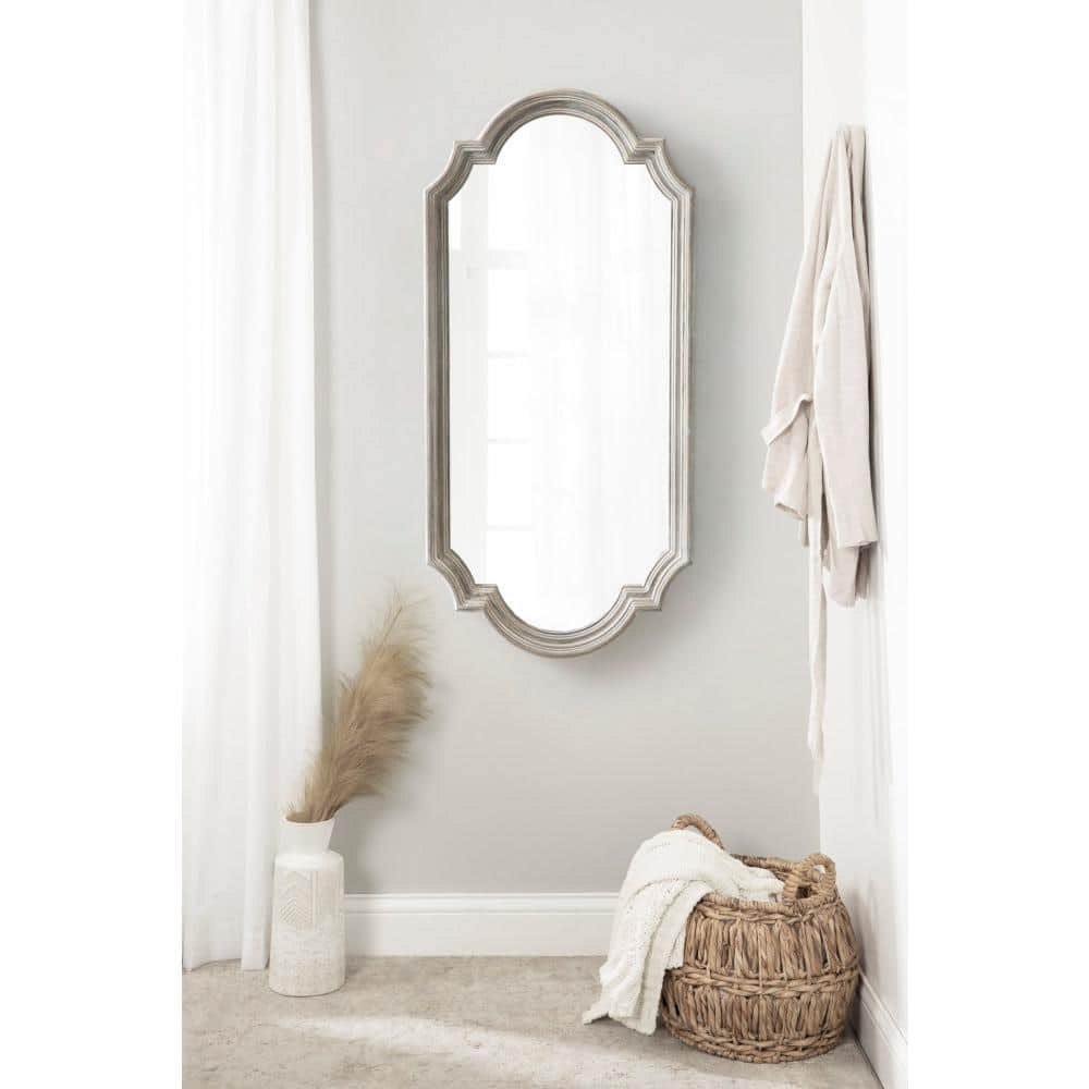 Fairbourne Coastal Distressed White Full-Length Wall Mirror