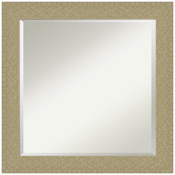 Amanti Art Mosaic Gold 24.25 in. H x 24.25 in. W Framed Wall Mirror