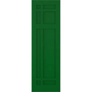 18 in. x 56 in. Flat Panel True Fit PVC San Juan Capistrano Mission Style Fixed Mount Shutters Pair in Viridian Green