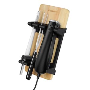 8.5 in. Stainless Steel Electric Knife Set with Cutting Board