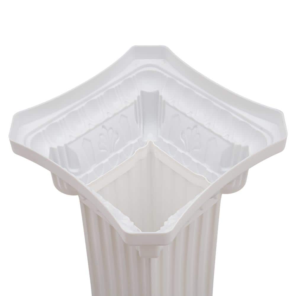 Tall White Plastic Roman Pillar Set for Wedding Decor