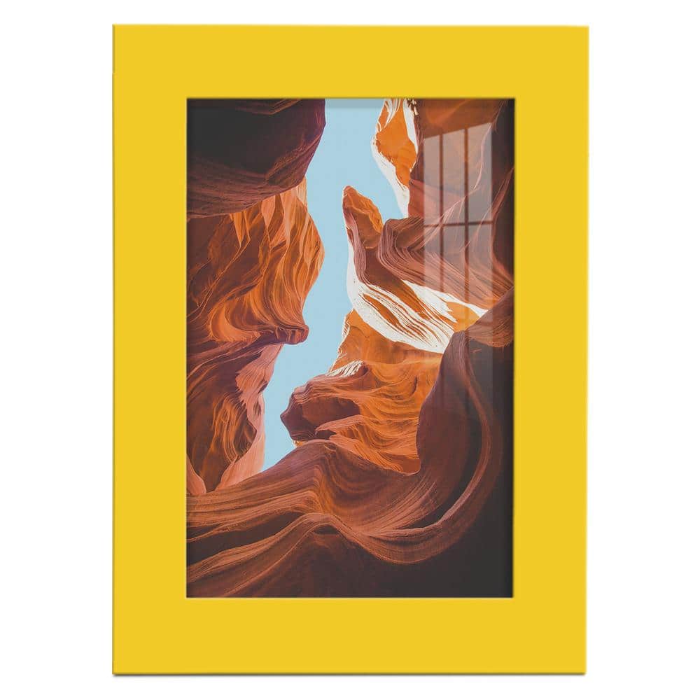 Wexford Home Modern 5 in. x 7 in. Yellow Picture Frame WF011C The