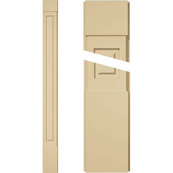 Ekena Millwork 2 in. D x 9 in. W x 102 in. L Primed Polyurethane Pilaster 1- Pack