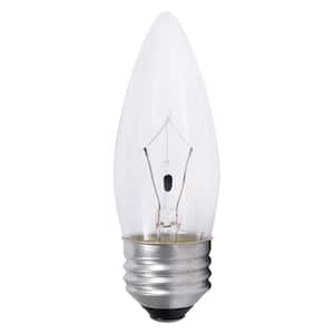 40-Watt B10 E26 Double Life Incandescent Light Bulb in 2700K Soft White Color Temperature (4-Pack)