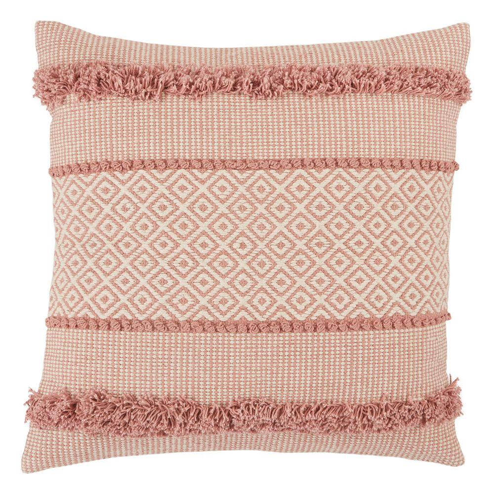 Jaipur Living Imena Pink / Cream 20 in. x 20 in. Down Fill Throw Pillow PLW103642 The Home Depot