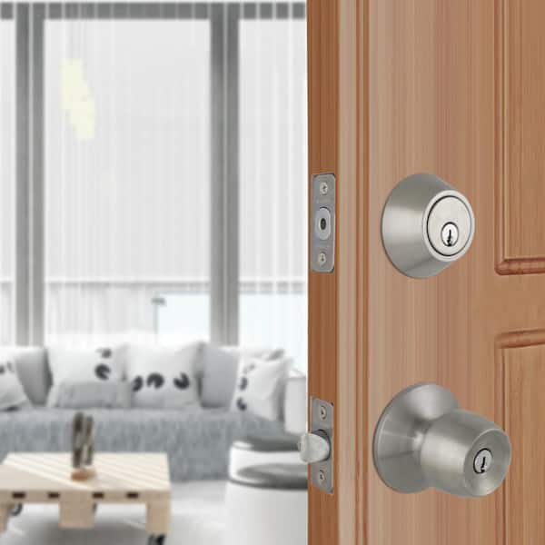 Brandywine Stainless Steel Combo Pack with Single Cylinder Deadbolt
