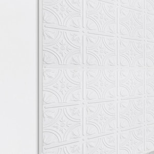 J-Trim Edge Profile 0.7 in. W x 48 in. H PVC Backsplash in White (2-Pieces)