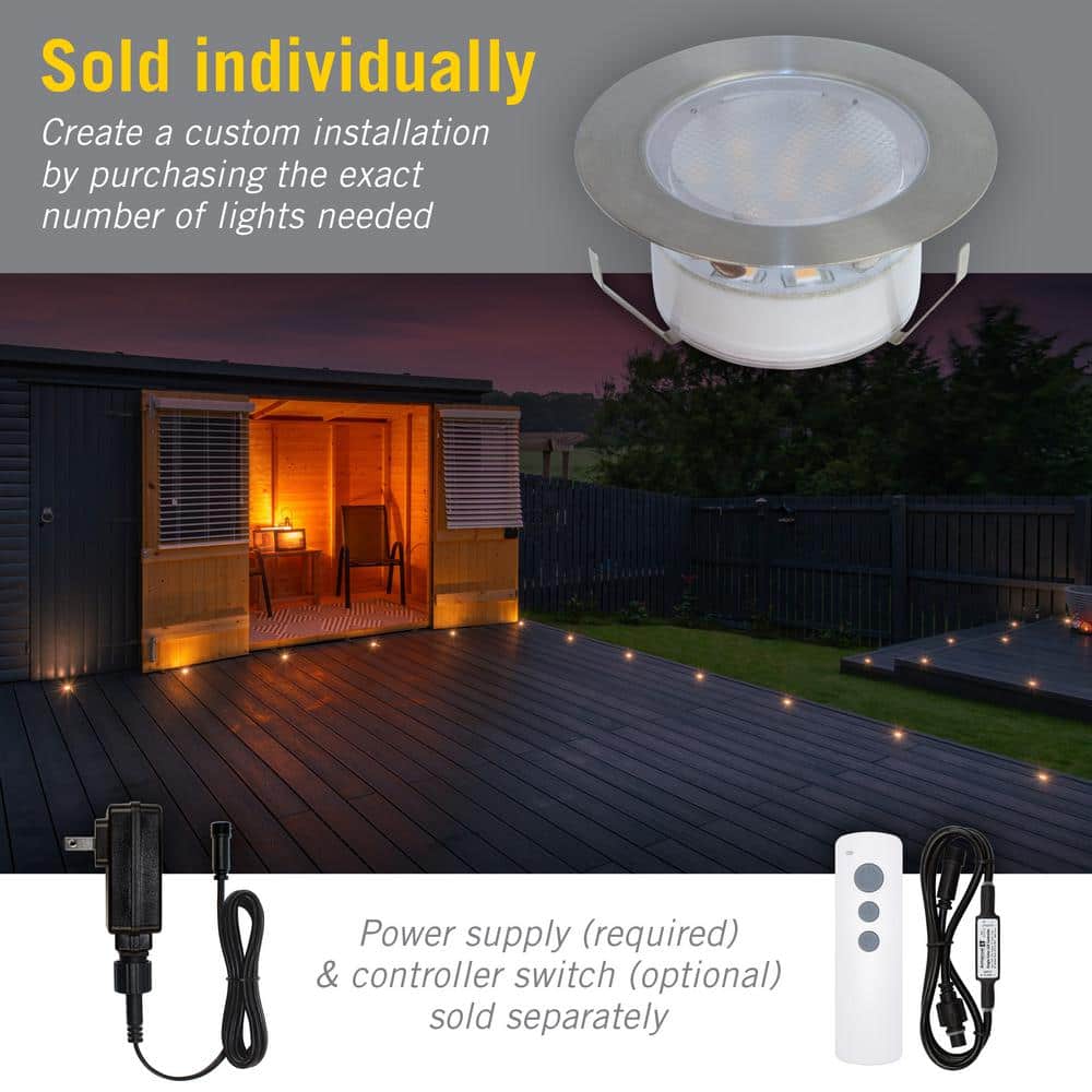 Portico White 60mm Recessed Outdoor LED Light