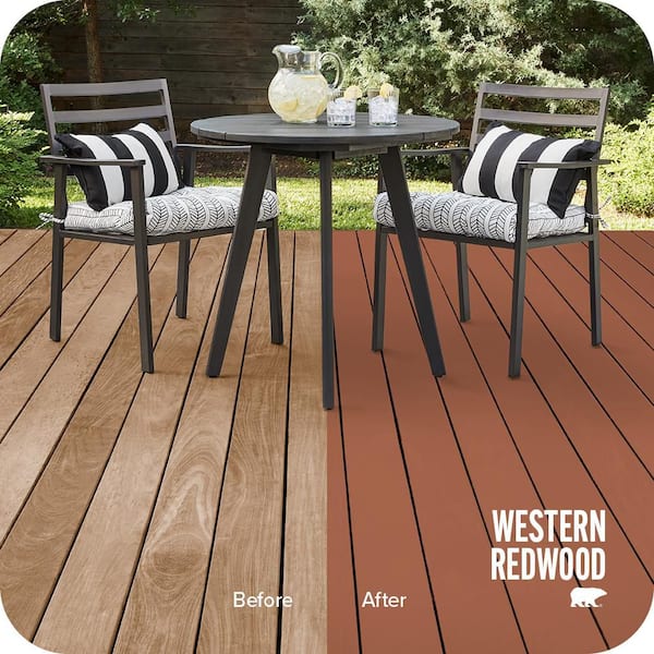5 gal. #SC-236 Western Redwood Solid Color Waterproofing Exterior Wood Stain