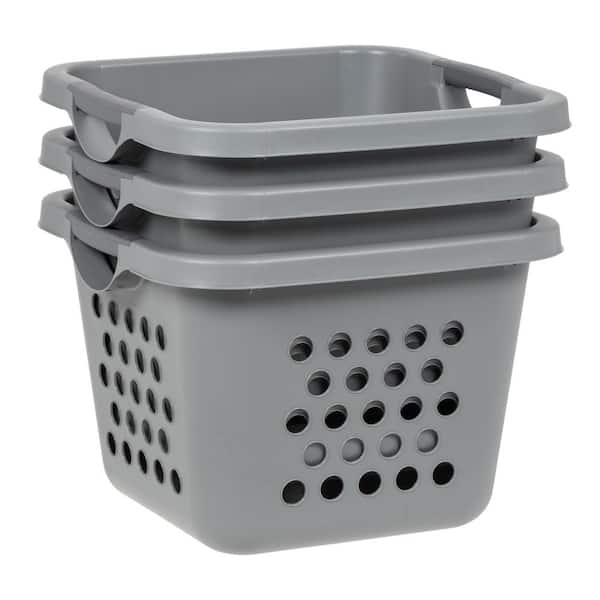 Plastic Laundry Basket Storage Washing Bag Flexible 30L Washing Bucket 