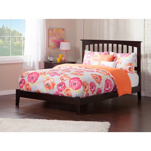 AFI Mission Dark Brown Solid Wood Frame Queen Traditional Bed