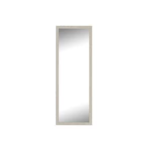 Monaco 21.75 in. x 57.75 in. Modern Rectangle Framed Silver Full-Length Decorative Mirror