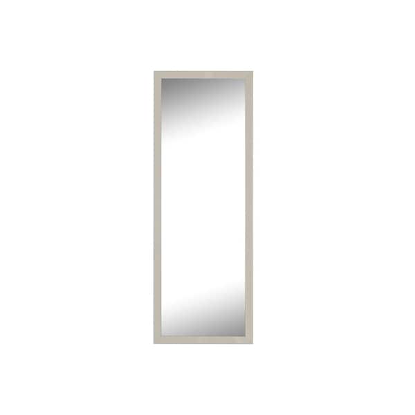 Hitchcock Butterfield Monaco 33.75 in. x 72.75 in. Modern Rectangle Framed Silver Full-Length Decorative Mirror