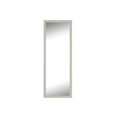 Monaco 33.75 in. x 72.75 in. Modern Rectangle Framed Silver Full-Length Decorative Mirror