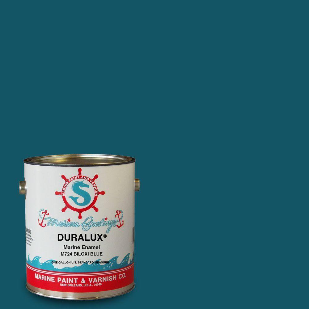 Duralux Marine Paint 1 gal. Biloxi Blue Marine Enamel M7241 The Home