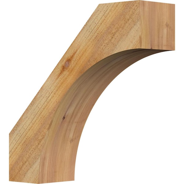 Ekena Millwork 6"W x 20"D x 20"H Westlake Rough Sawn Knee Brace, Western Red Cedar