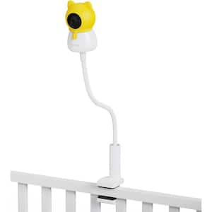 Baby Monitor Mount for C516 Home Security Camera, 20 inches Flexible Long Goose-neck Arm, Fixed in 0-0.2 inch Thickness