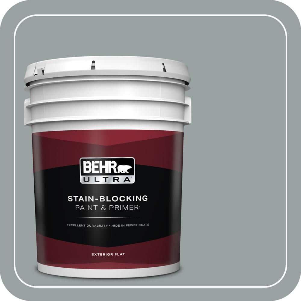 5 gal. Home Decorators Collection #HDC-SM16-02 River Rock Grey Flat Exterior Paint & Primer price history on PriceWatchPro