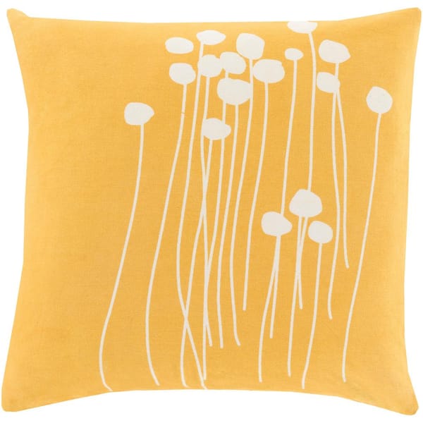 Artistic Weavers Alyssa Yellow Geometric Polyester 18 in. x 18 in. Throw Pillow