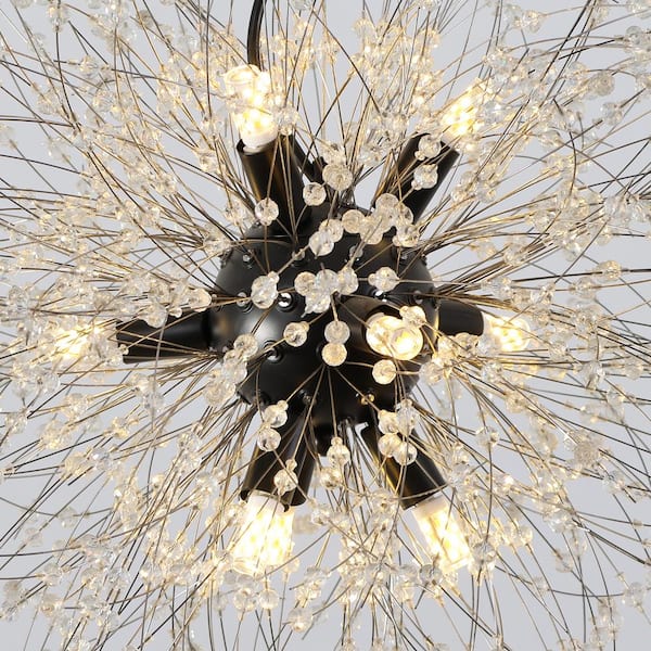 EDISLIVE Calzada Decor 9-Light Black Dandelion Firework