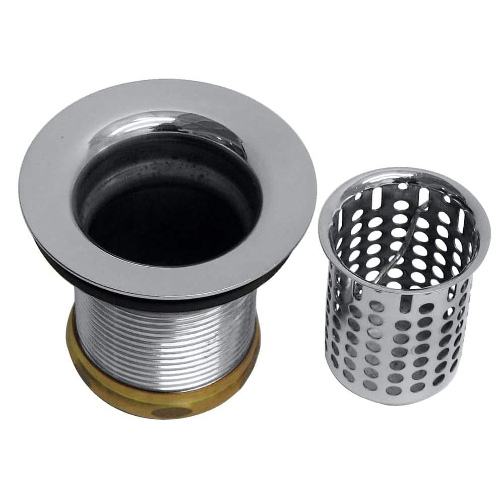 Junior Bar/Laundry Sink Drain Assembly with Removable Strainer Basket, Polished Chrome price history on PriceWatchPro