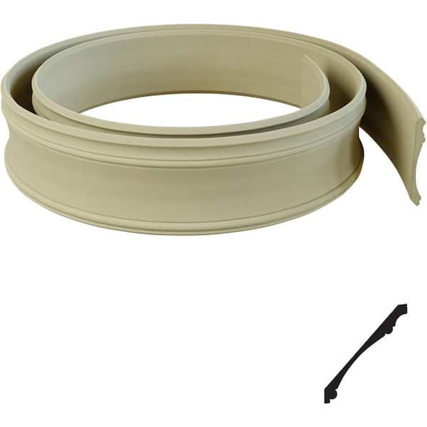 Ekena Millwork 3/4 in. x 144 in. x 7 1/4 in. Resin Crown Flexible Moulding