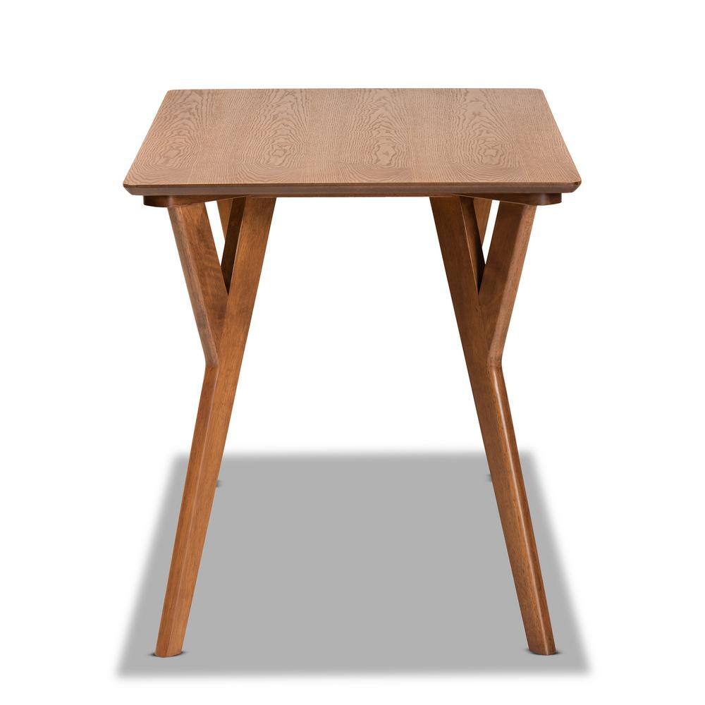 Walnut Brown 48" Transitional Wood Dining Table