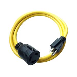 6 ft. 12/3 3-Wire 20 Amp 250-Volt 3-Prong Plug NEMA 6-20P to 30 Amp Locking L6-30R Adapter Cord
