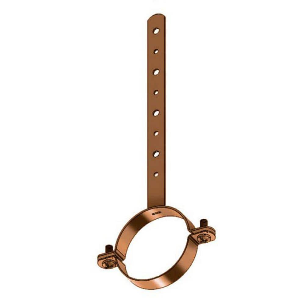 Empire Industries 3/4 in. x 6 in. Copper Coated Carbon Steel Milford Pipe Hanger 131CT07506